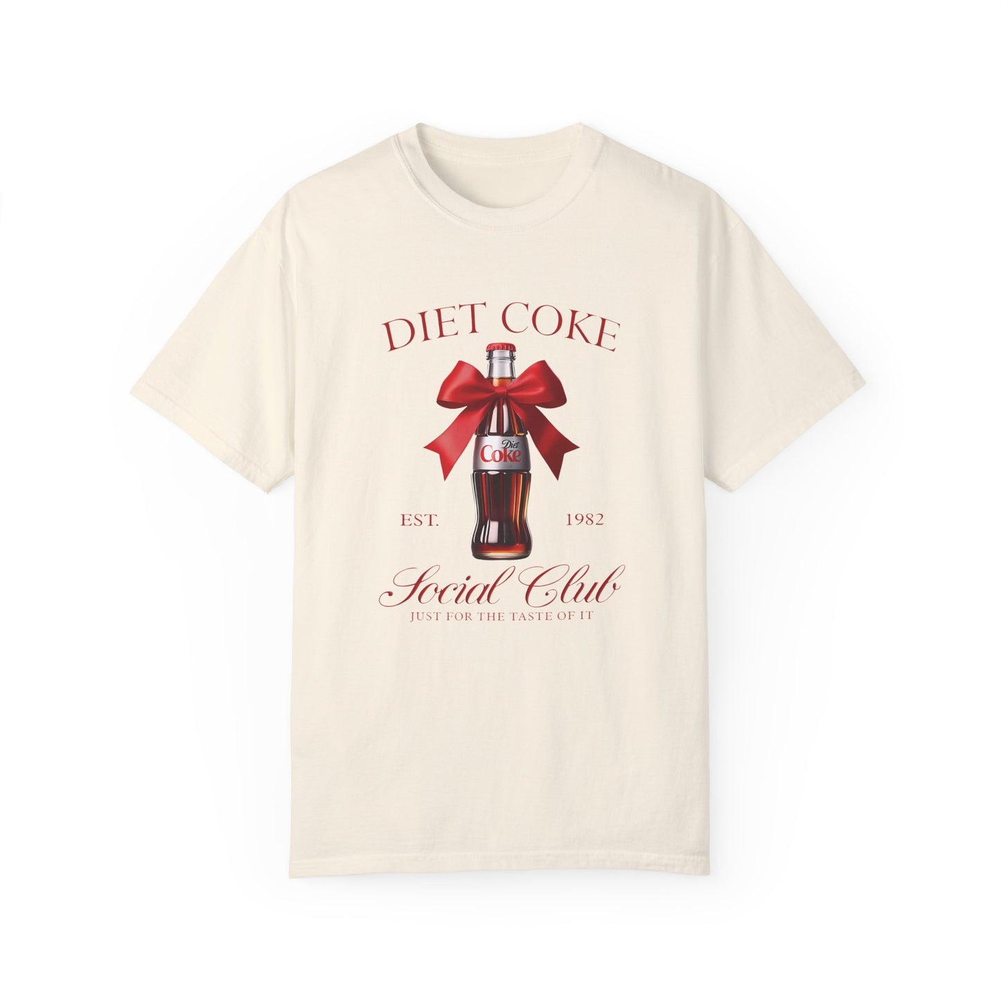 Diet Coke Pink Bow Tshirt Ivory