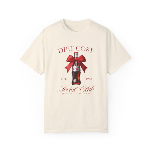 Diet Coke Pink Bow Tshirt Ivory