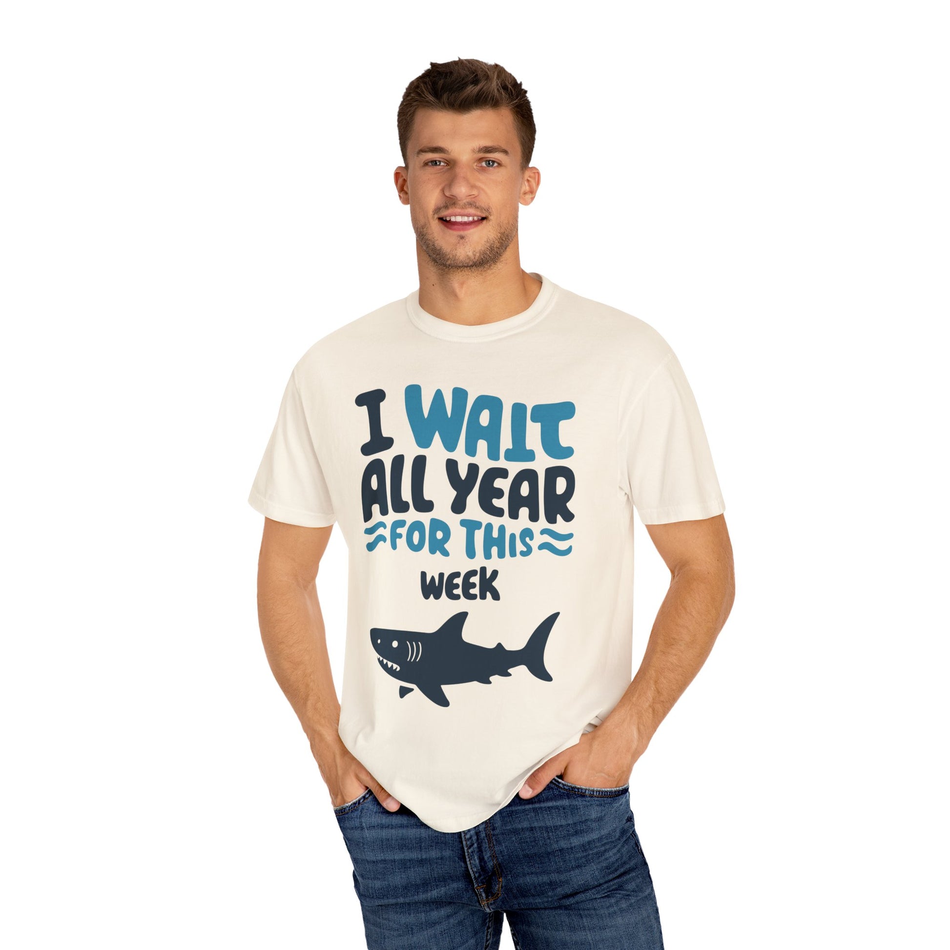 I Wait All Year For This Week Funny Shark T shirt