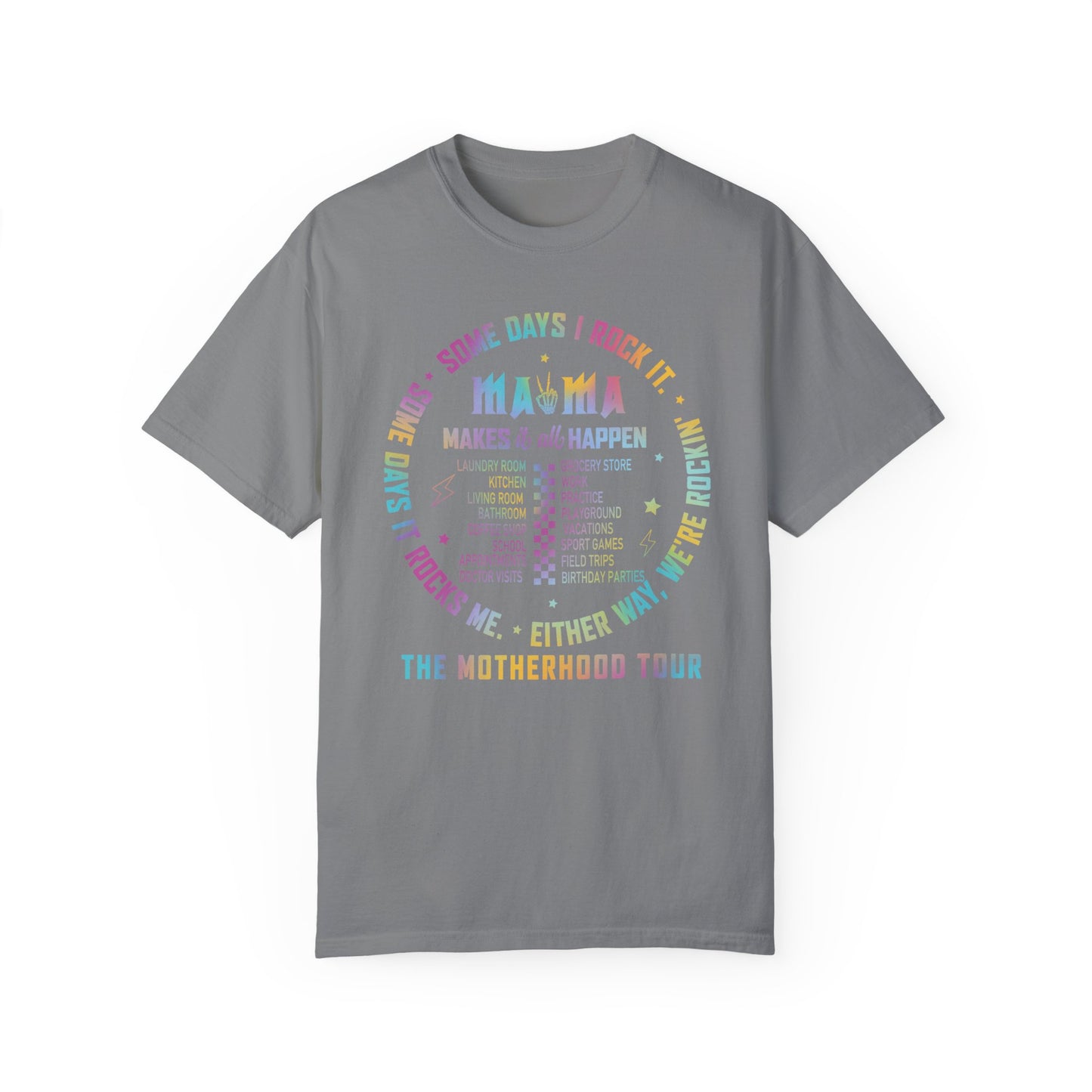 Mama Rock Tour Shirt - The Motherhood Tour Shirt Grey