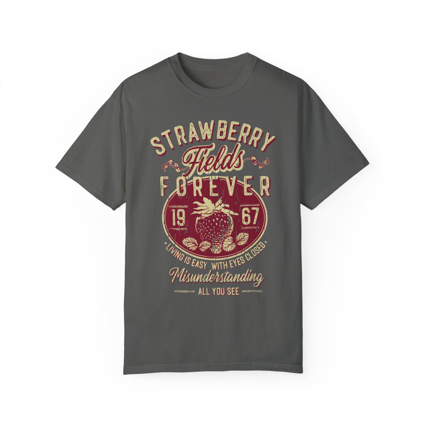 Old School Band Strawberry Fields Rock Band Tee Shirt Pepper