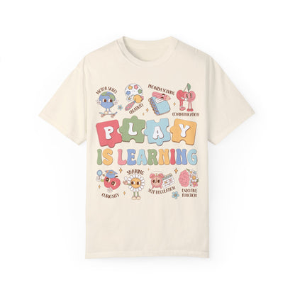 Groovy Play Is Learning SPED Teacher Shirt Ivory