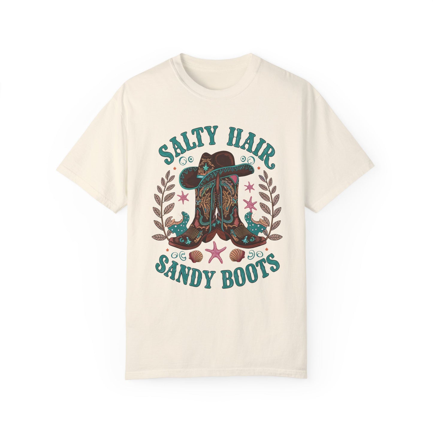 Salty Hair Sandy Boots Western Shirt | Cowboy Beach Fashion Ivory