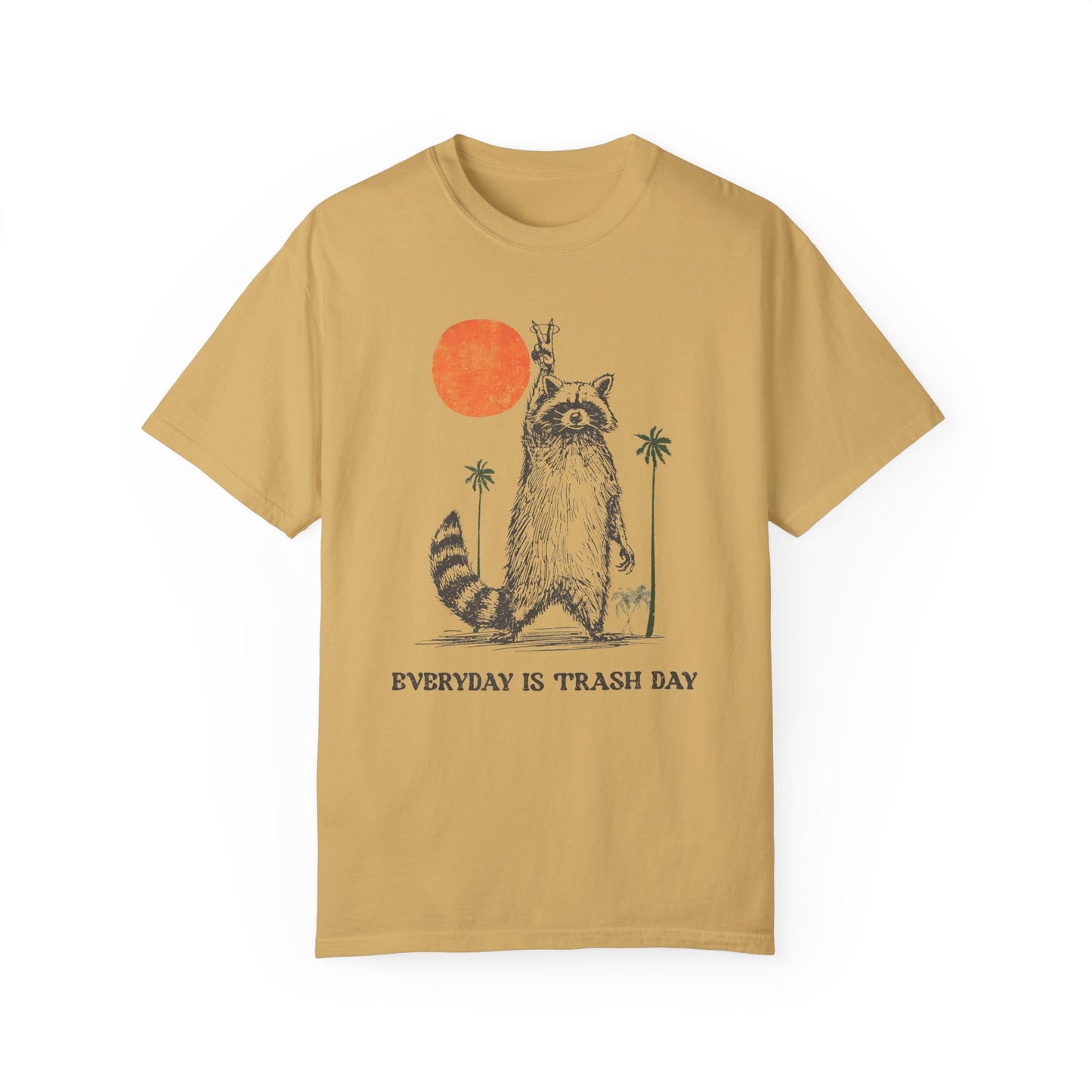 Funny Meme Raccoon Shirt | Hilarious Graphic Tees for Animal Lovers Mustard