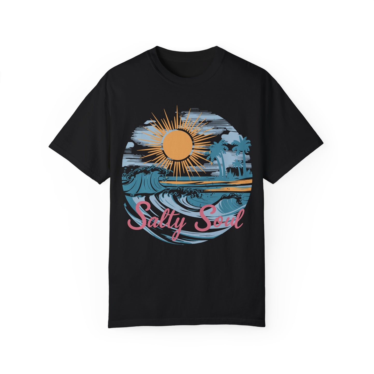 Discover Salty Soul Beach Summer Shirts for Coastal Vibes Black