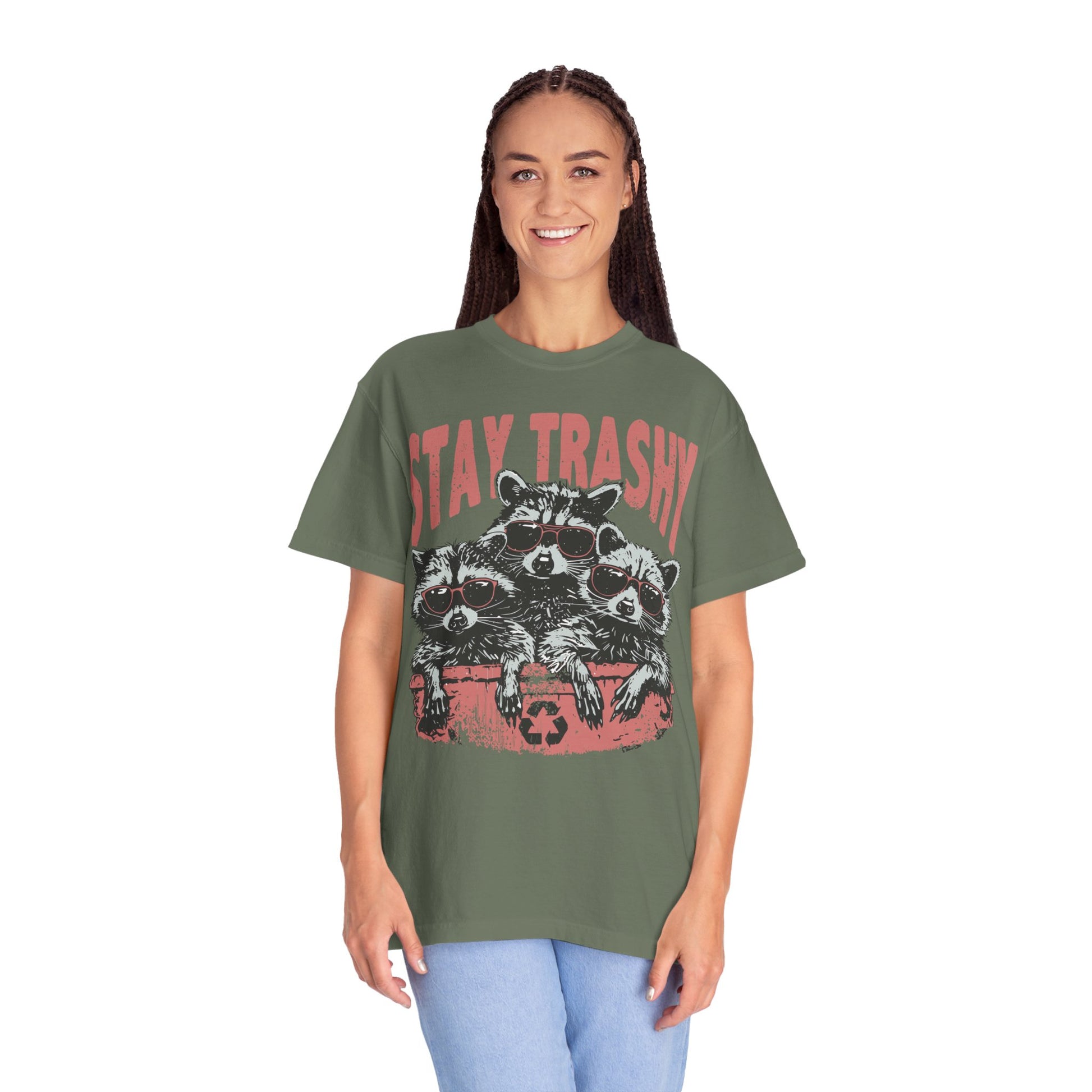 Stay Trashy T-shirt - Funny Raccoons Squad Shirt