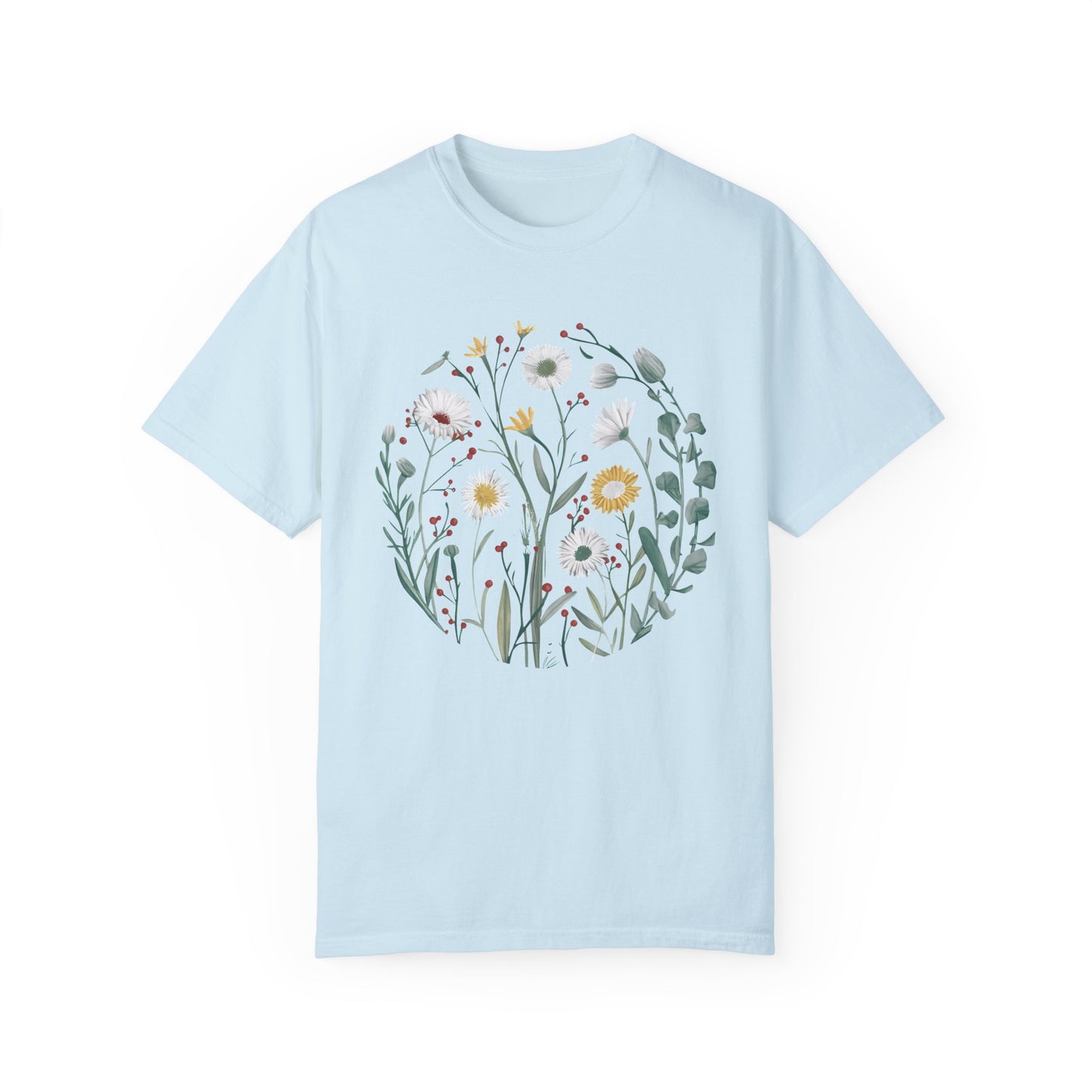 Comfort Colors Wildflower Shirt Chambray