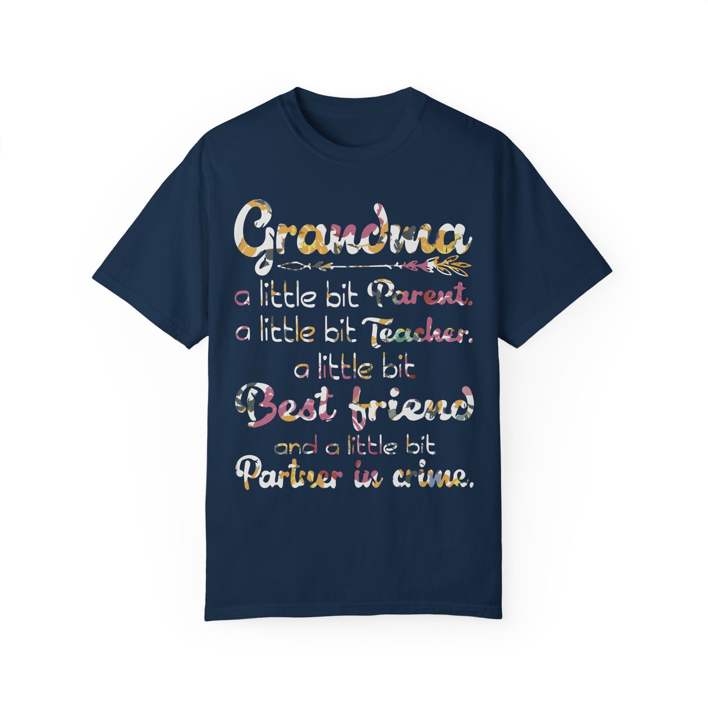 Funny Grandma Quote Shirt True Navy