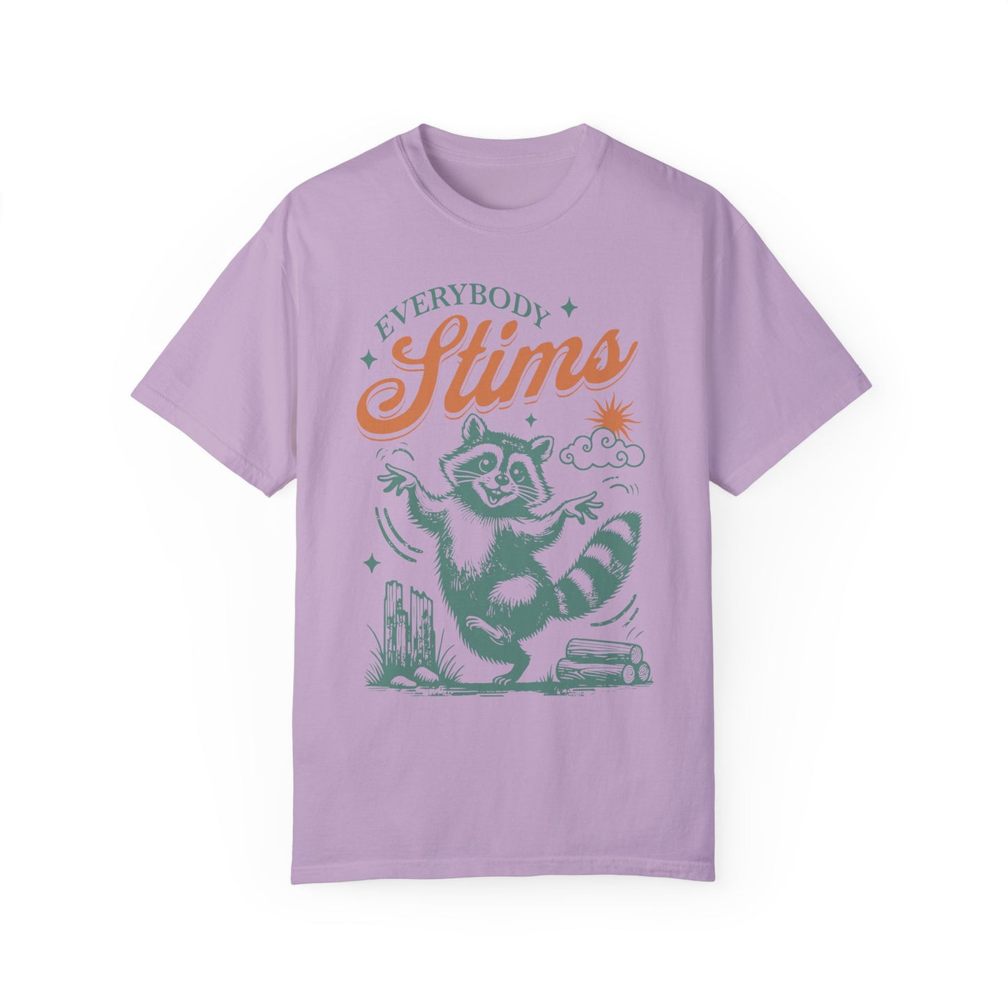 Everybody stims shirt - Neurodiversity Orchid