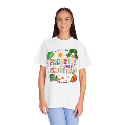 Progress Over Perfection Teacher Shirt - Inspirational Educator Apparel