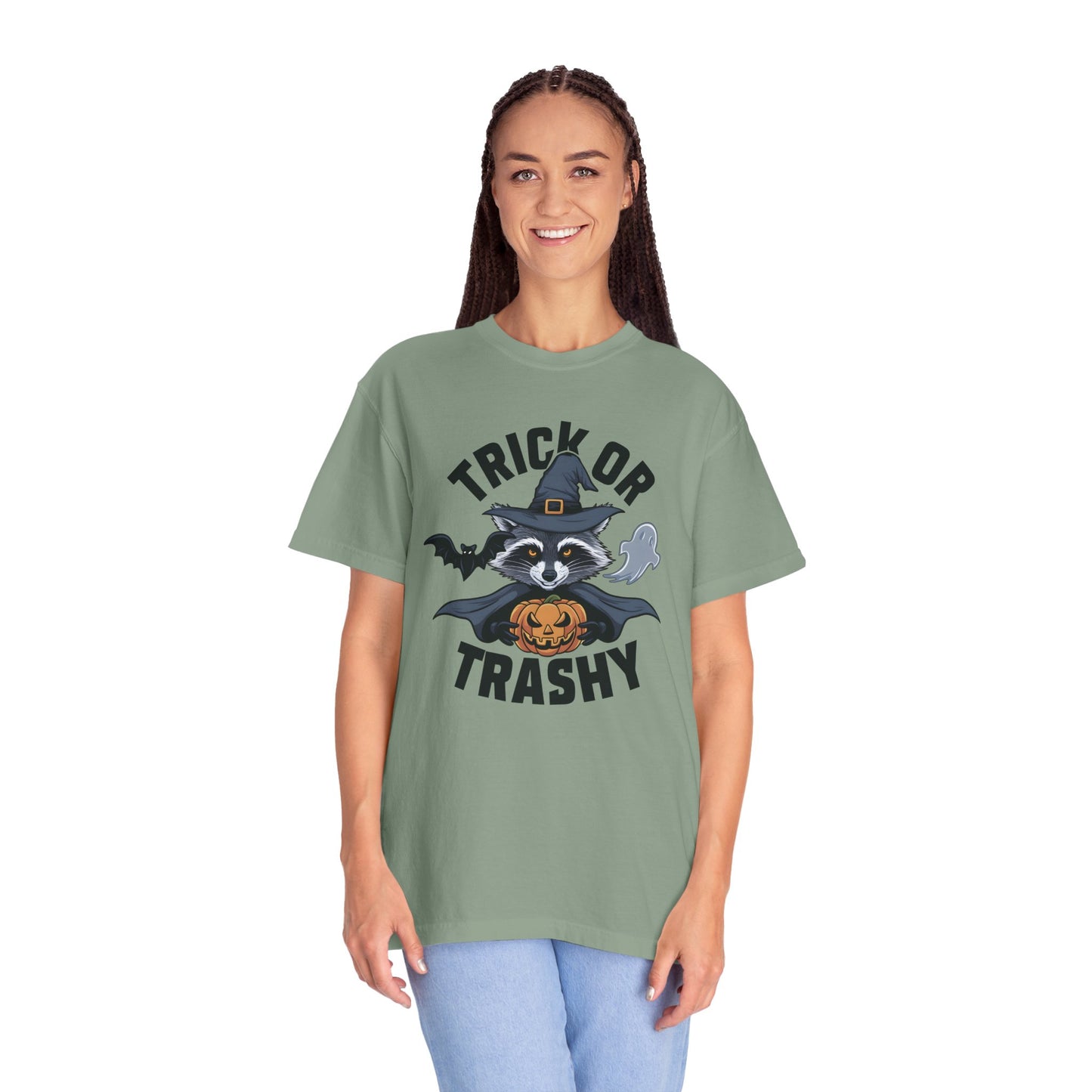 Trick or Trashy Raccoon Halloween Shirt