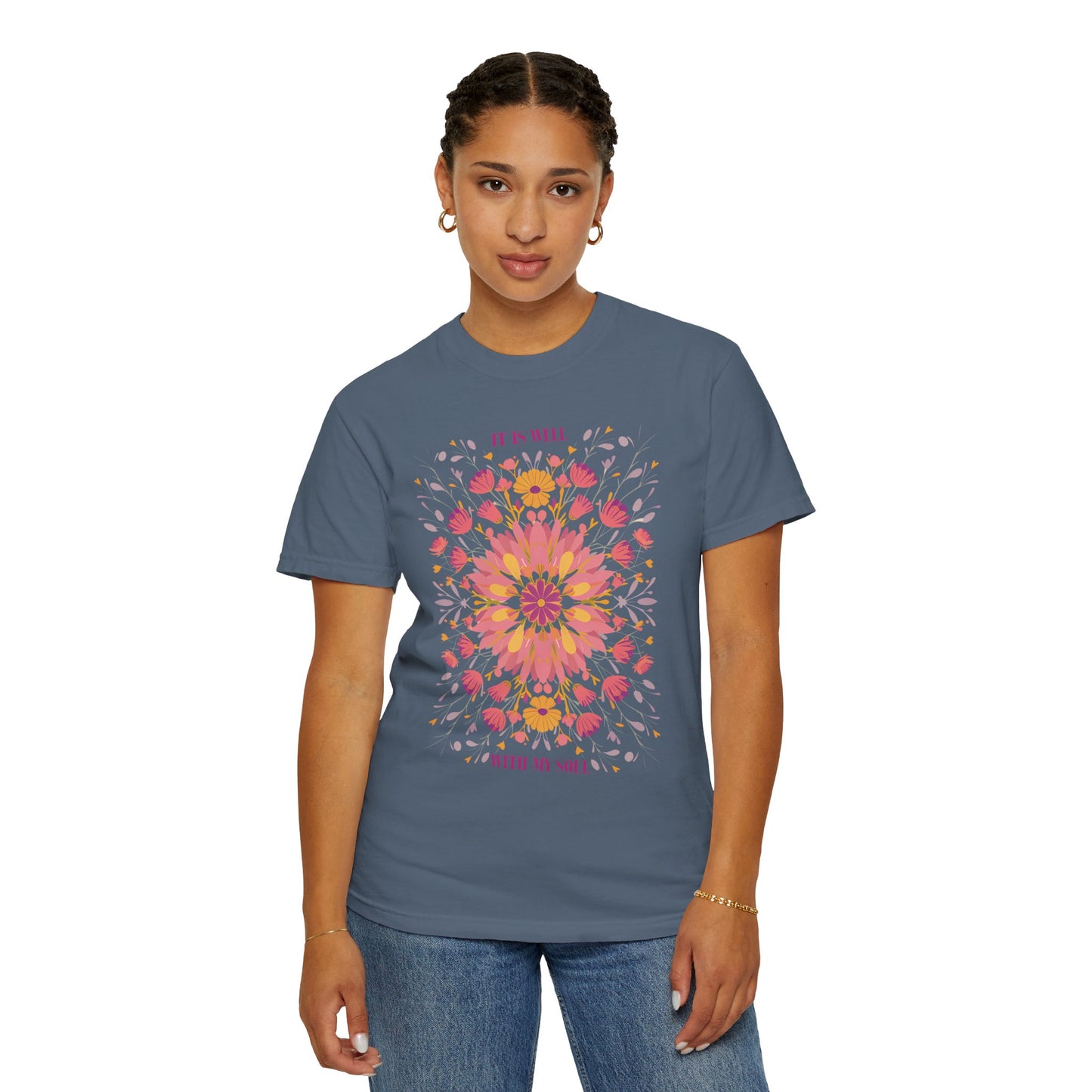 It is Well with My Soul Floral Shirt | Inspirational Christian Tee