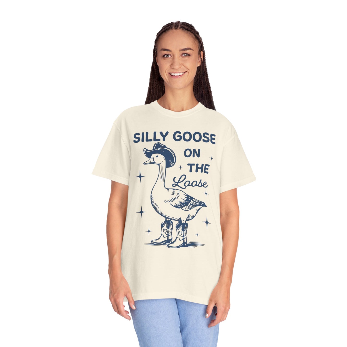 Comfort Colors Silly Goose Shirt - Silly Goose On The Loose