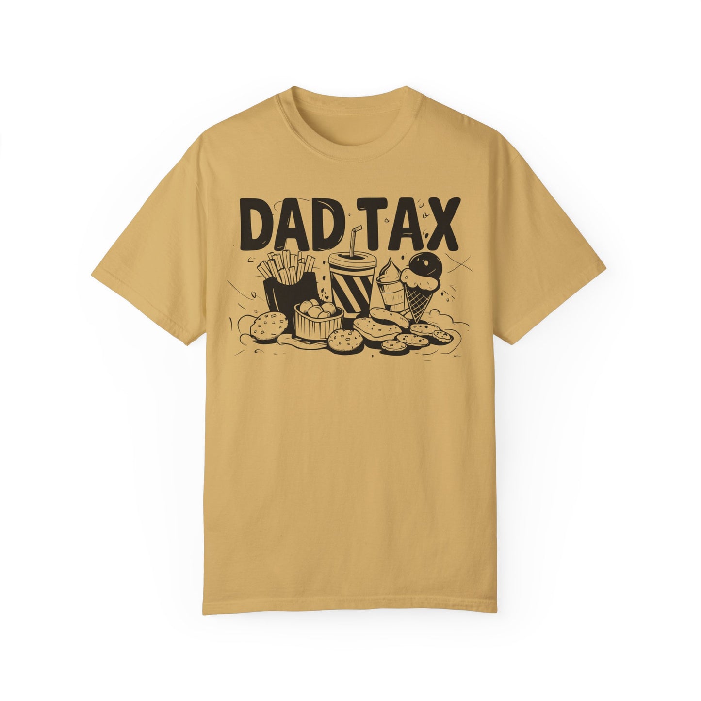 Funny Dad Tax Food Happy Fathers Day Shirt | Father's Day Gift Idea Mustard