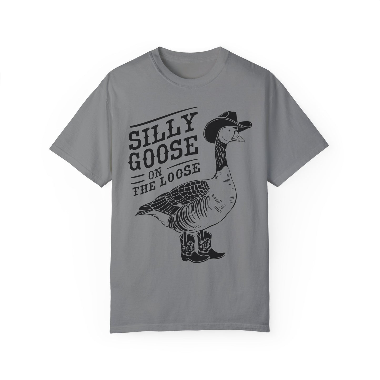 Silly Goose On The Loose Shirt, Silly Goose Farm T-Shirt Grey