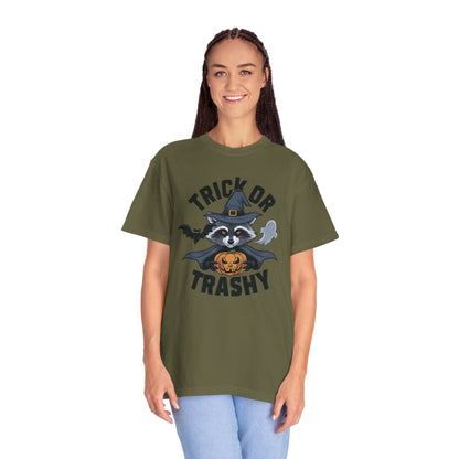 Trick or Trashy Raccoon Halloween Shirt