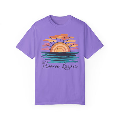 Promise Keeper Religious Shirt with Bible Verses Violet