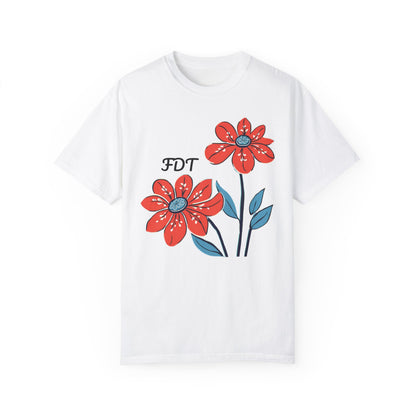 FDT Floral Comfort Colors Protest Shirt - Anti-Trump Graphic Tee