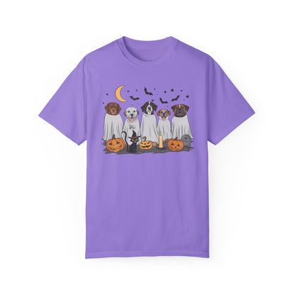 Halloween Ghost Dogs Tee Violet