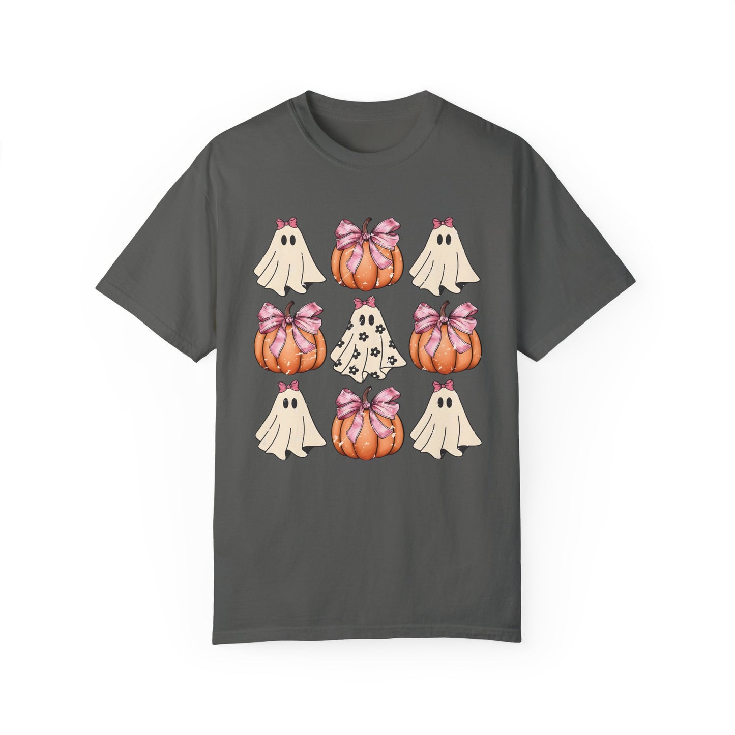 Retro Halloween Coquette Pumpkin Shirt Pepper