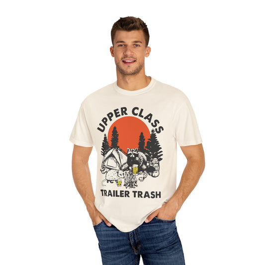 Upper Class Trailer Trash Shirt - Cute Raccoon Camp Shirt