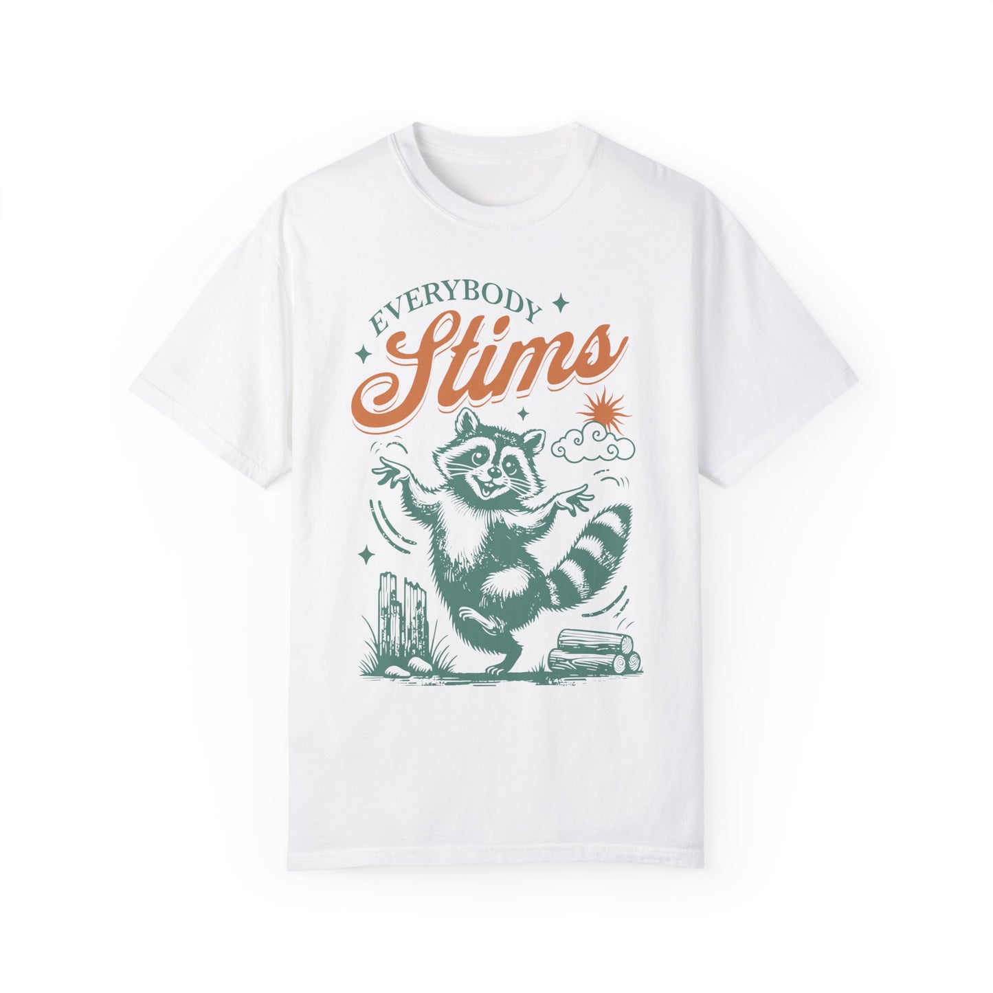 Everybody stims shirt - Neurodiversity White