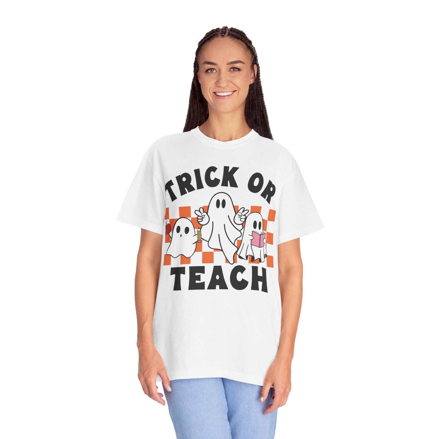 Comfort Colors Teacher Halloween Trick or Teach Shirt