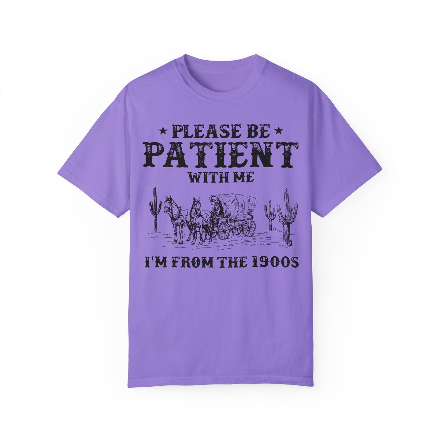 Please Be Patient With Me I'm From The 1900s Shirt, Funny Retro Graphic Shirt, 1900s Graphic Tee Violet