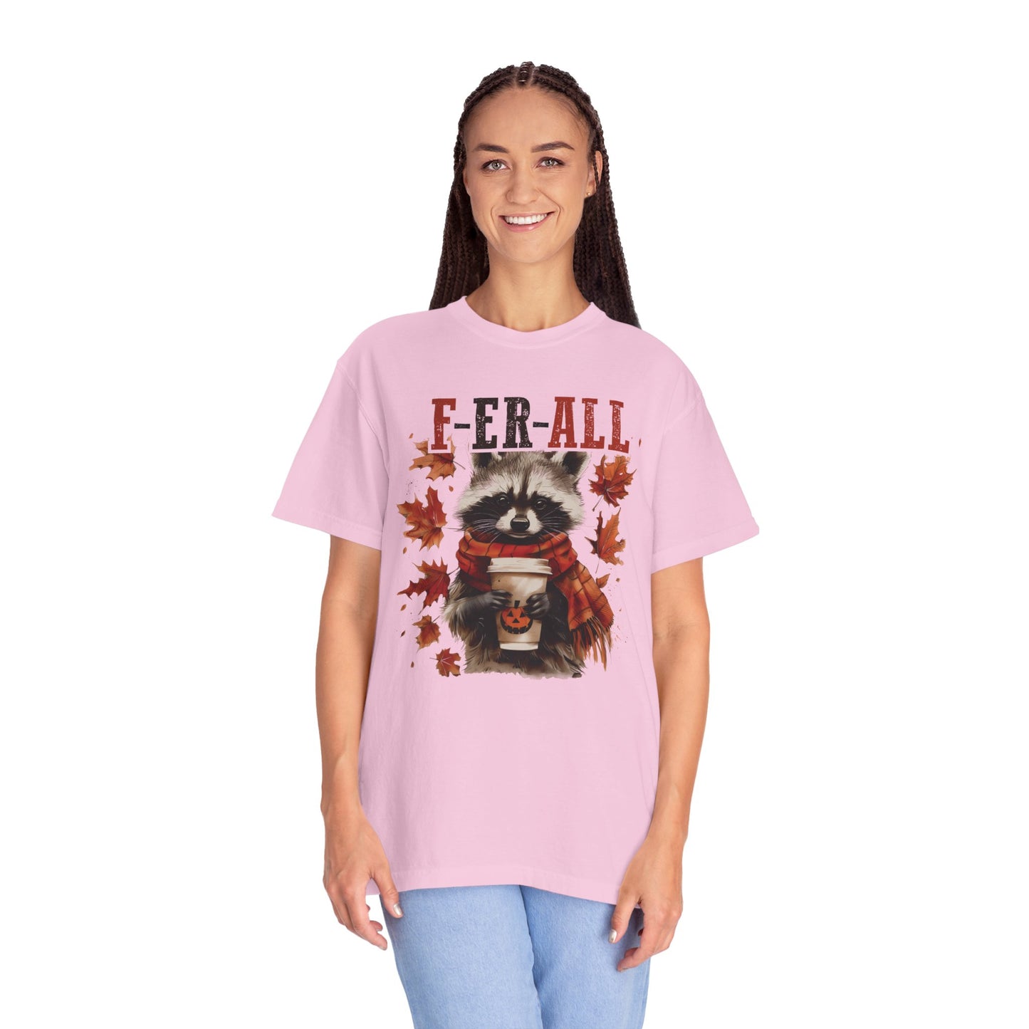 Fall Feral Raccoon Autumn T Shirt - Funny Fall Girl Shirt