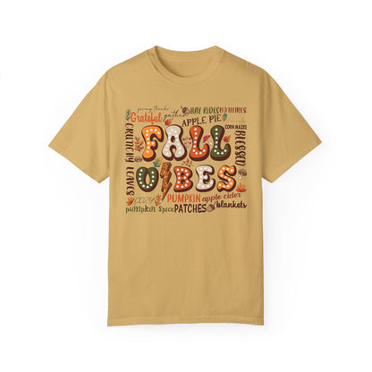 Comfort Colors Retro Fall Tshirt Mustard