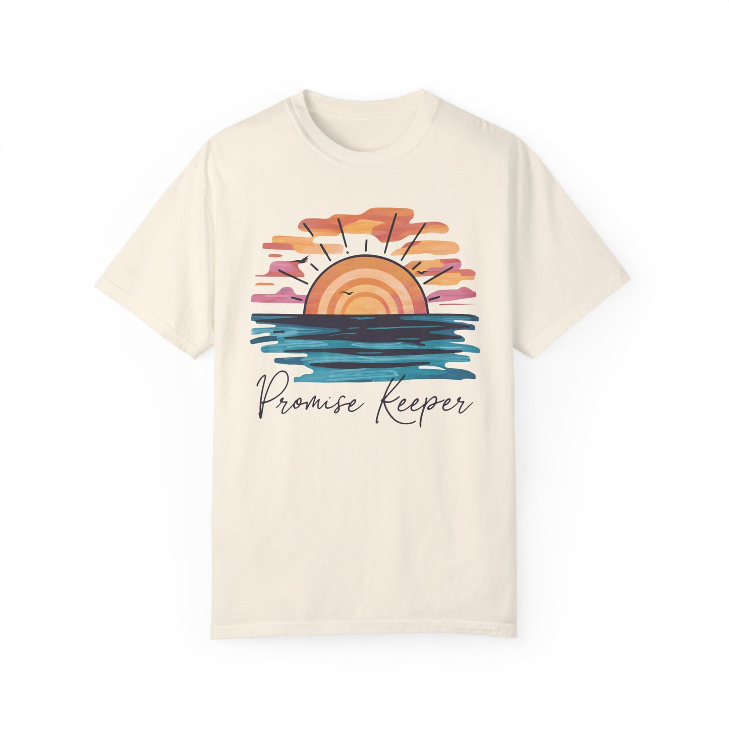 Promise Keeper Religious Shirt with Bible Verses Ivory