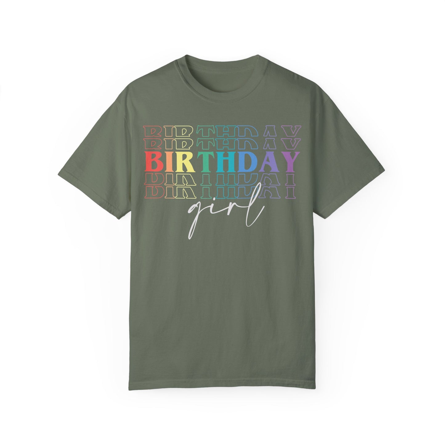 The Birthday Girl Shirt - Birthday Party Girl Shirt Moss