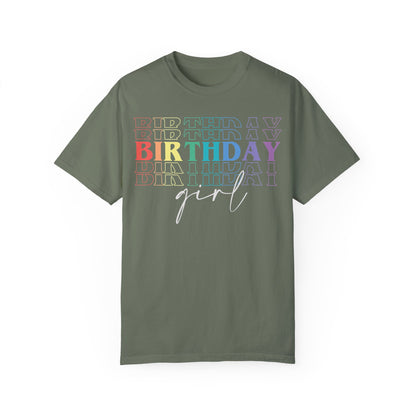 The Birthday Girl Shirt - Birthday Party Girl Shirt Moss