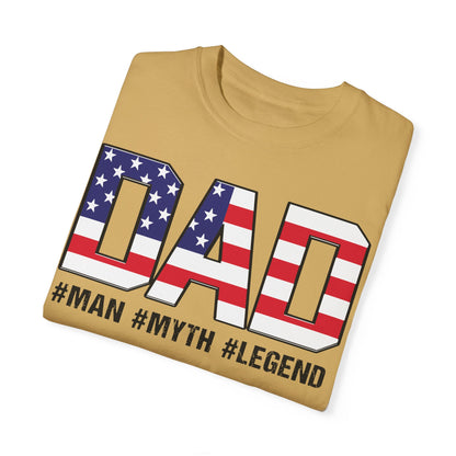 Dad The Man The Myth The Legend Shirt, Fathers Day T-shirt, Legend Dad Shirt, Gift For Dad, Dad Gift Ideas Mustard