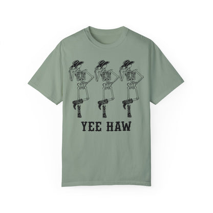 Cowboy Skeleton Yee Haw Shirt Bay