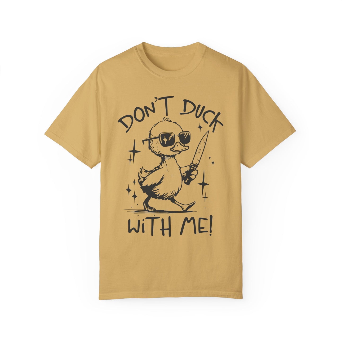 Comfort Colors Funny Duck Shirt Mustard