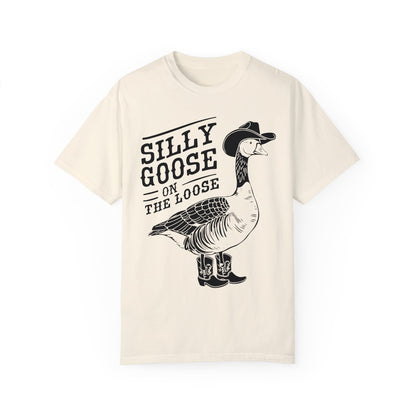 Silly Goose On The Loose Shirt, Silly Goose Farm T-Shirt Ivory