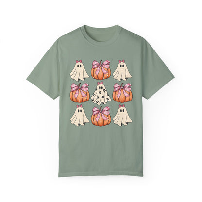 Retro Halloween Coquette Pumpkin Shirt Bay