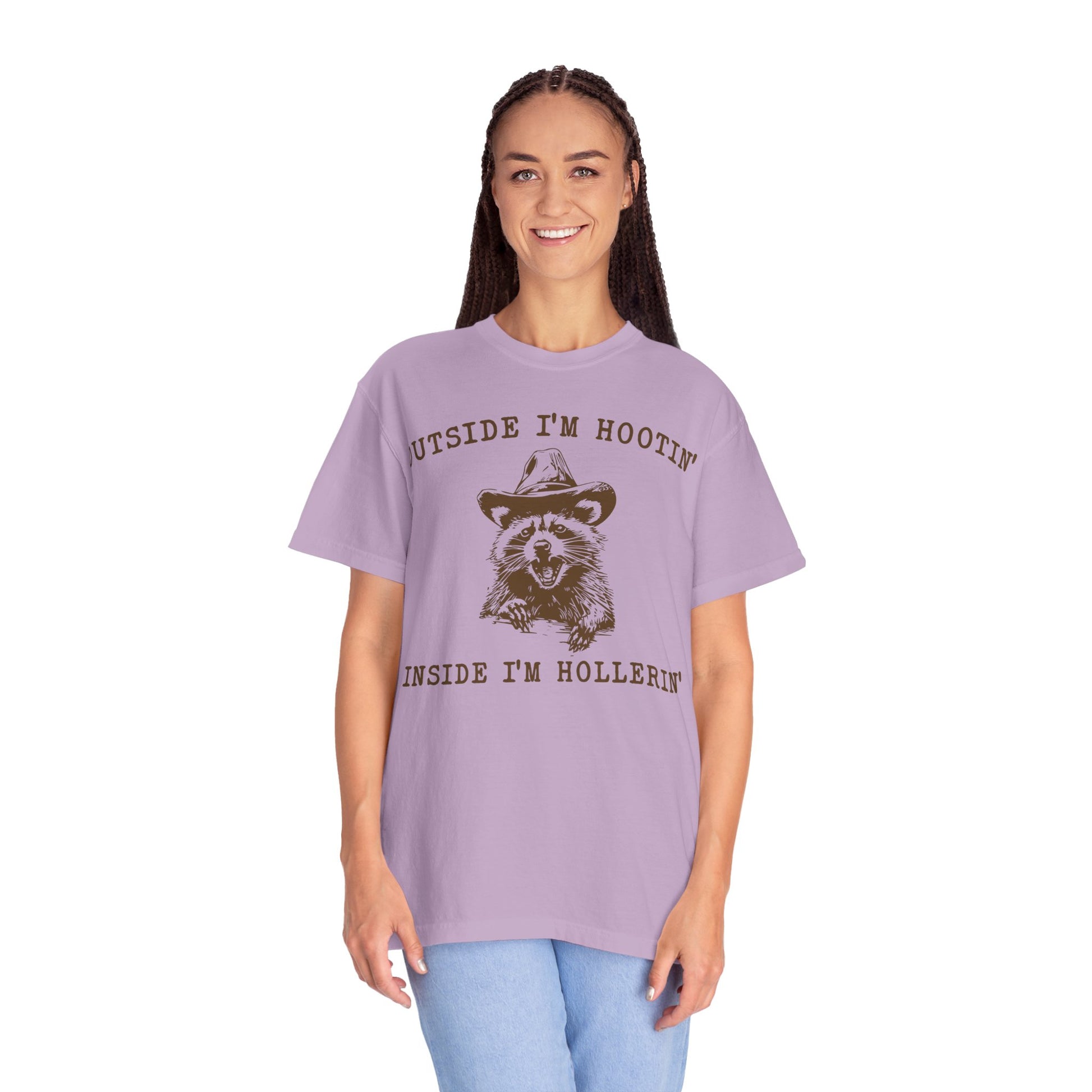 Outside I'm Hootin But Inside I Be Hollerin T-Shirt, Funny Meme Shirt