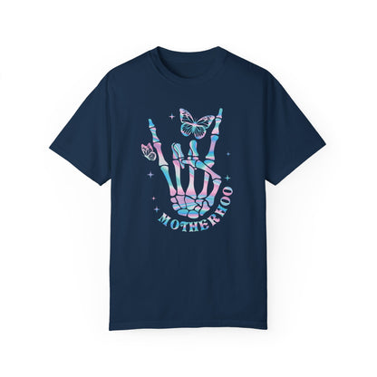 Mama Rock Tour Skeleton Hand Shirt True Navy