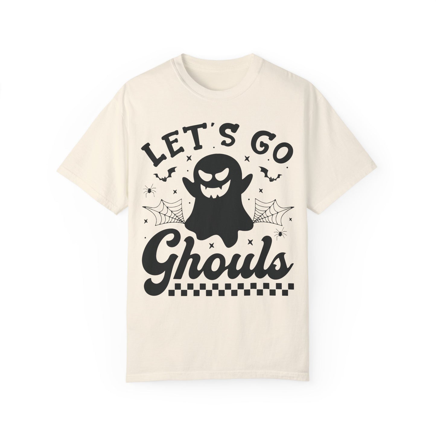 Lets Go Ghouls Shirt Comfort Colors Ghost Shirt Ivory