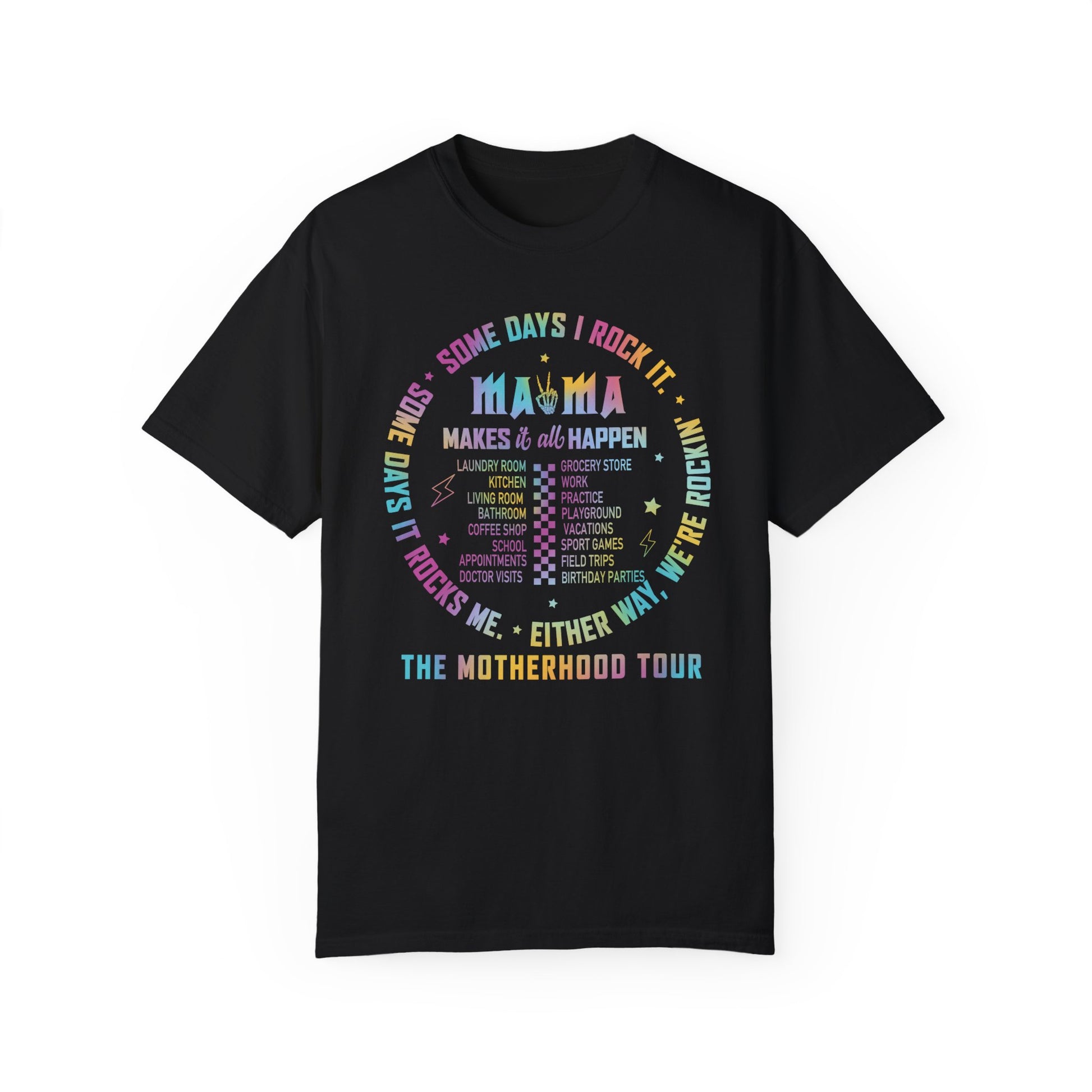 Mama Rock Tour Shirt - The Motherhood Tour Shirt Black