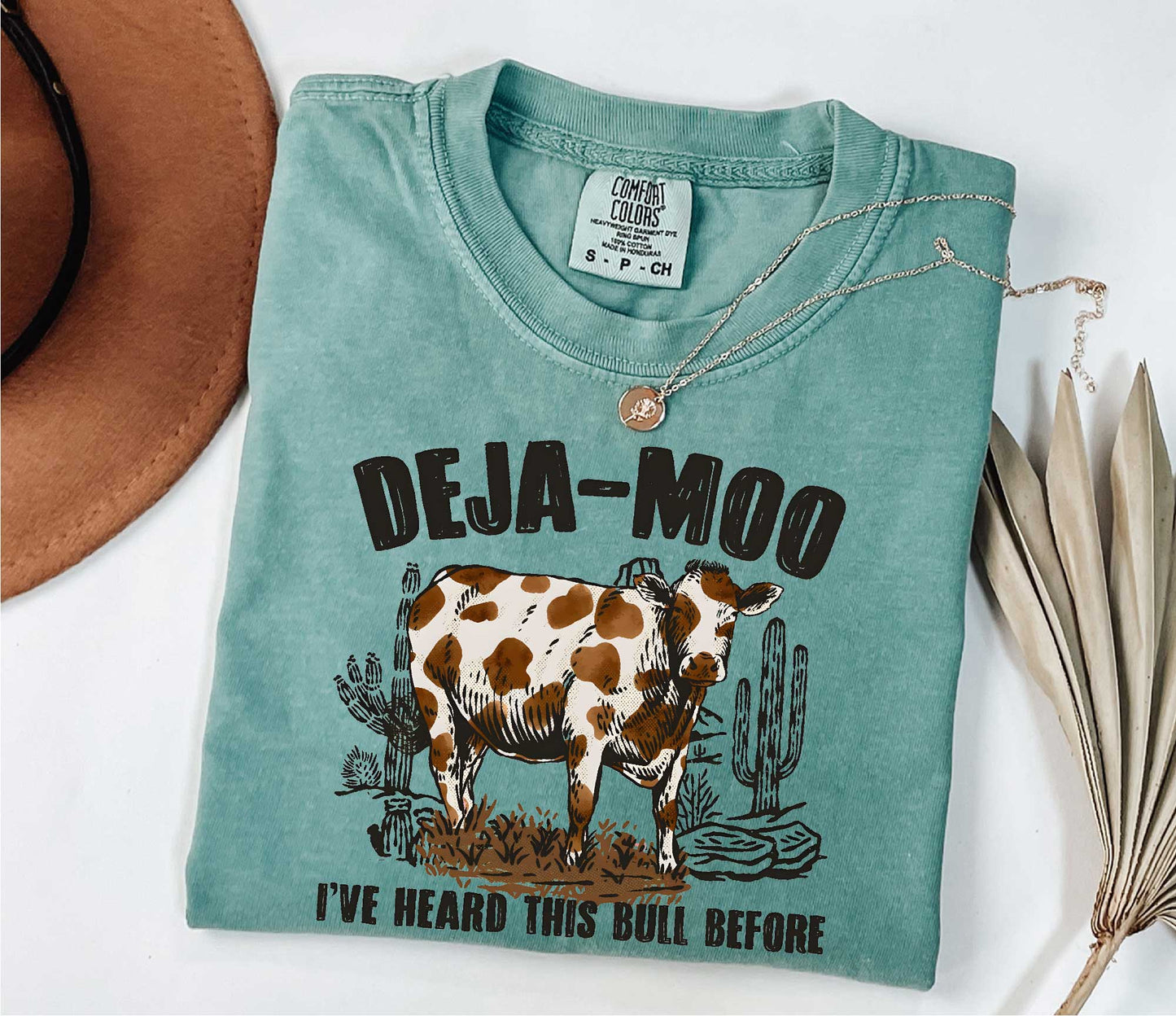 Deja Moo Shirt, Western Cow T-Shirt