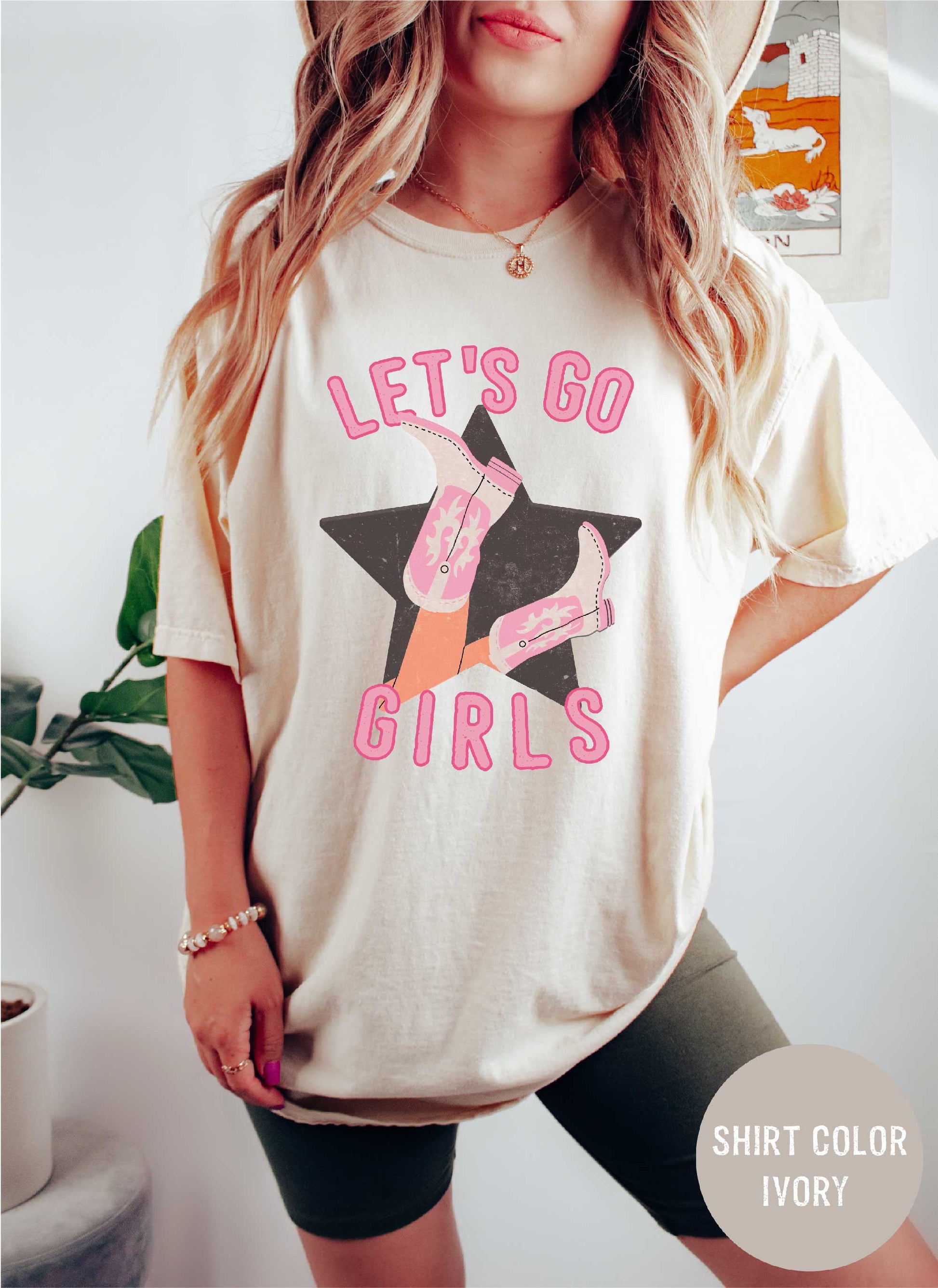 Lets Go Girls Comfort Colors Shirt , Bachelorette Party Shirt