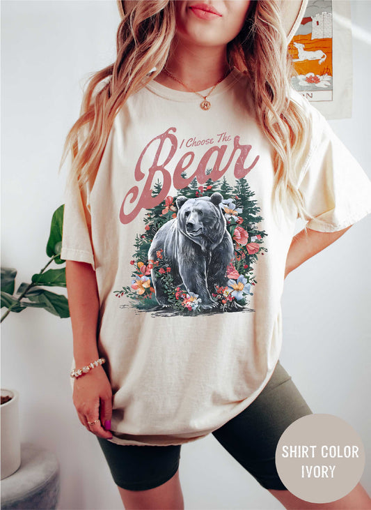 I Choose the Bear Shirt, Team Bear Shirt, Bear Vs Man, Womens Rights Shirt, Feminist Shirt, Meme Shirt