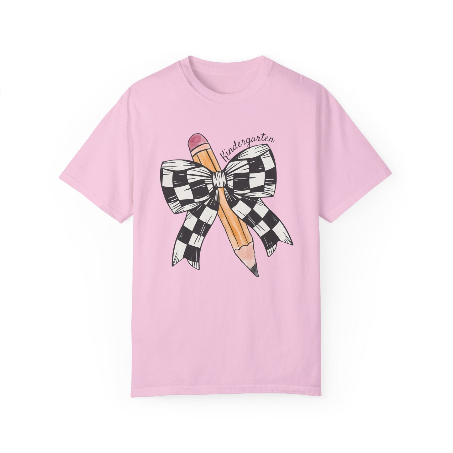 Comfort Colors Retro Coquette Pencil Kindergarten Teacher Shirt Blossom