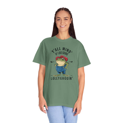 Y'all Mind If I Do Some Lollygagging Funny Frog Tshirt