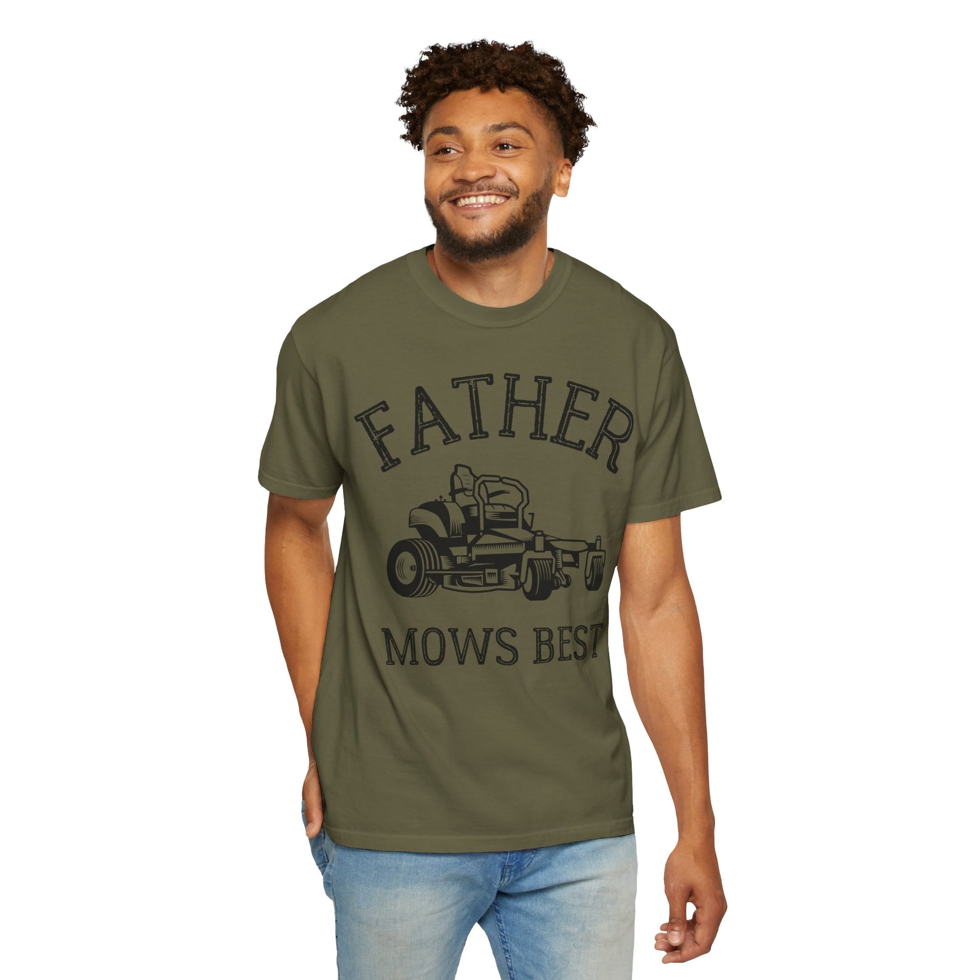 Father Mows Best Lawn Mowing Shirt | Funny Dad Gift Idea