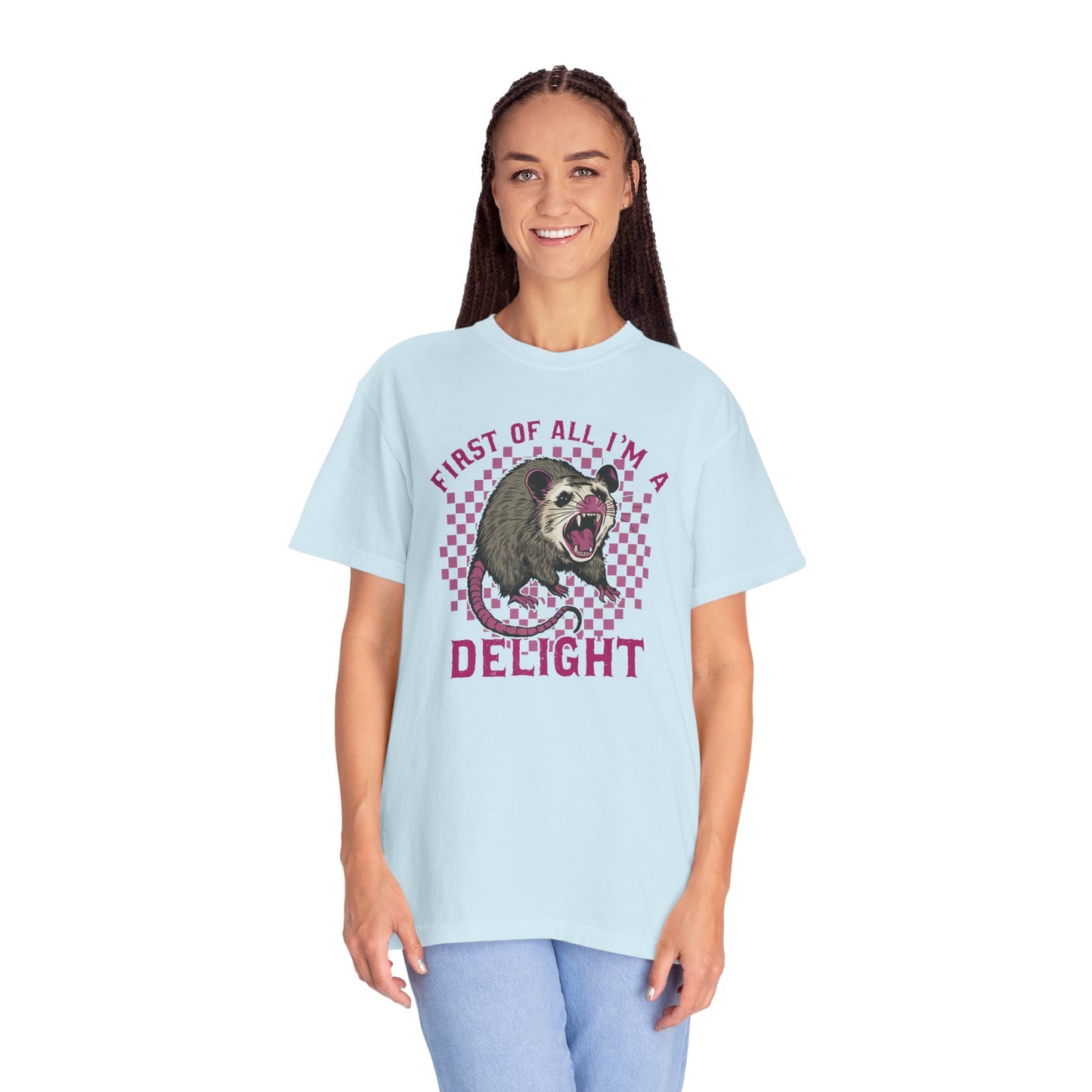 Retro First Of All I'm A Delight Comfort Funny Animal Lover TShirt