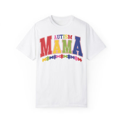 Comfort Colors Autism Mama Shirt White